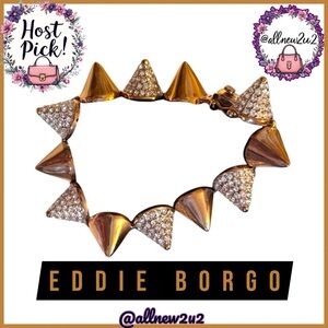 Eddie Borgo Rose Gold Plated & Pave’ Lotus Cone Bracelet Unisex HP